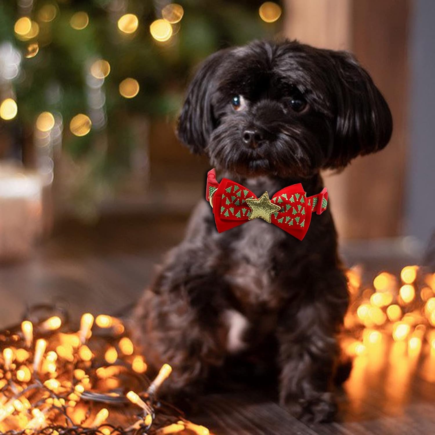 Jingle Bow Wow: The Festive Green Tree Bling for Pooches Who Want to Sleigh the Holidays!