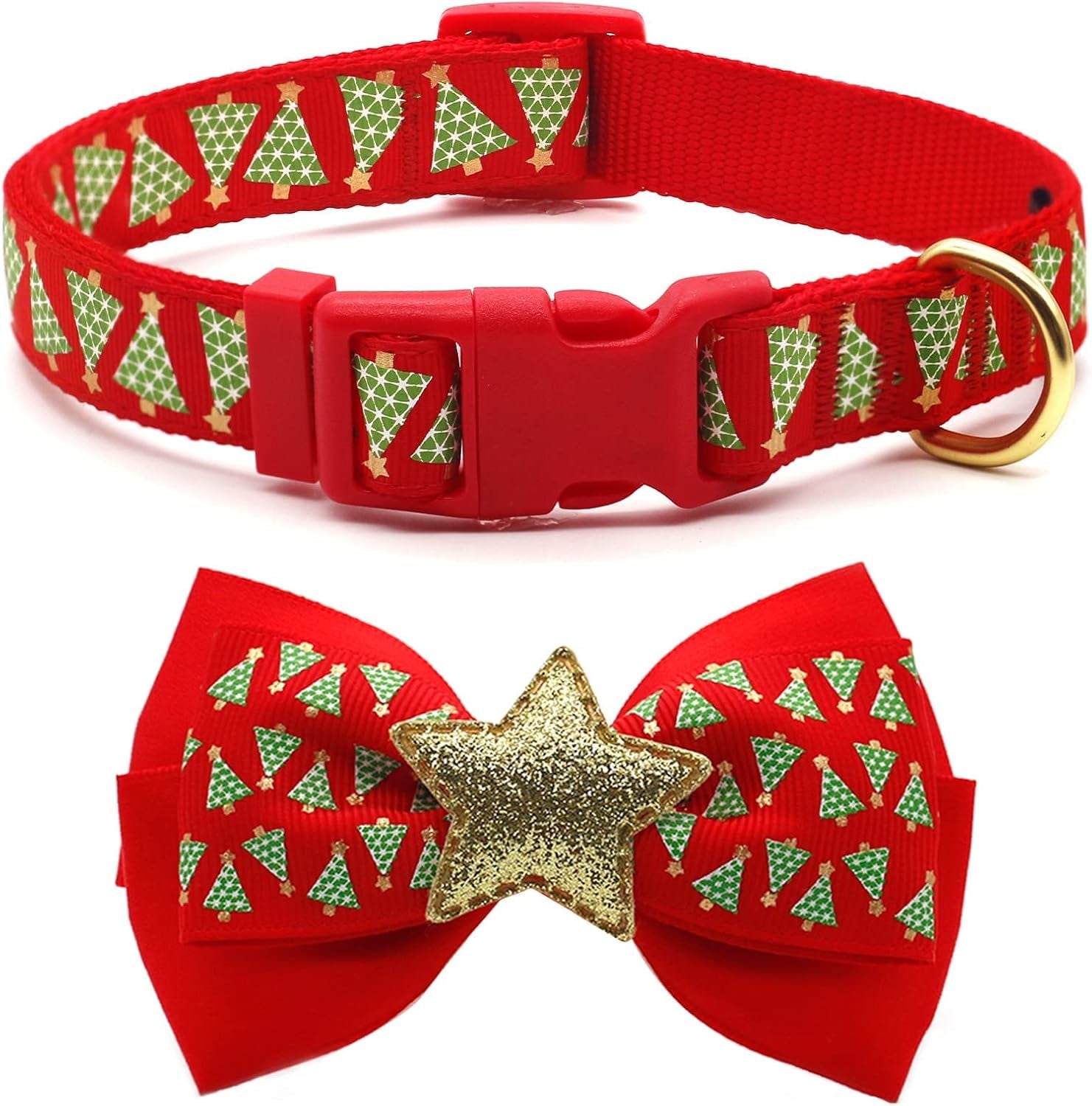 Jingle Bow Wow: The Festive Green Tree Bling for Pooches Who Want to Sleigh the Holidays!